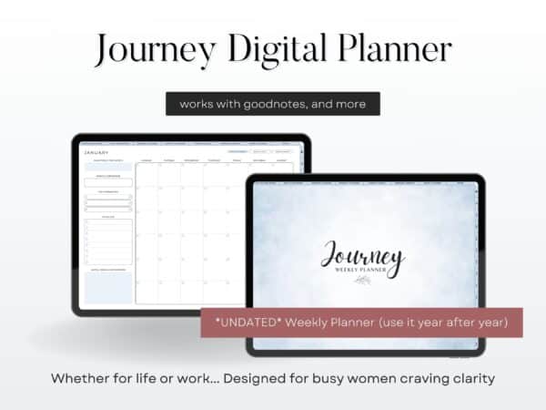 journey weekly digital planner
